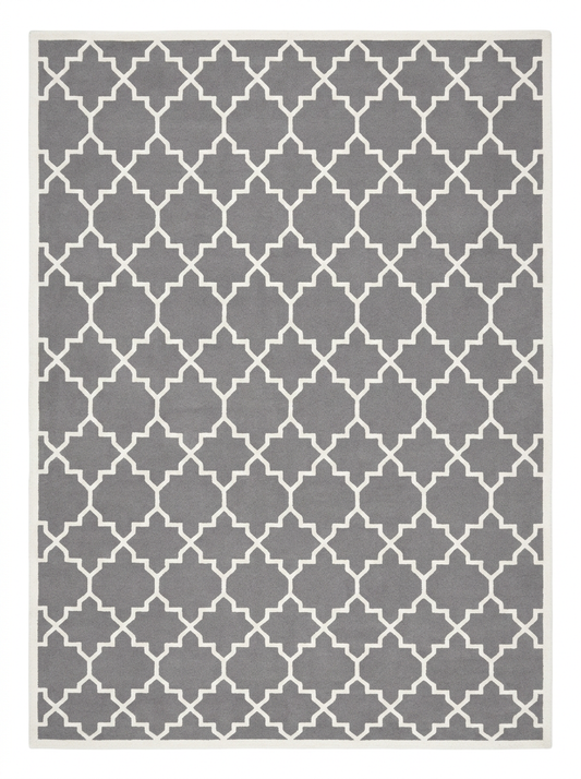 Grey Trellis Rug