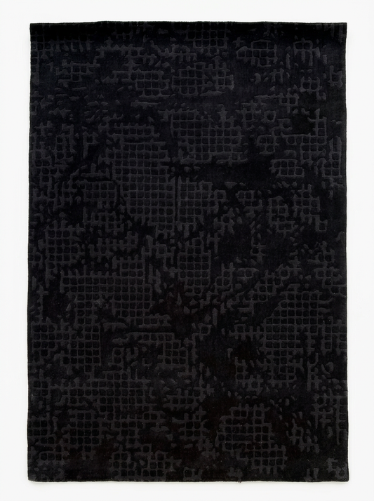 Hand Tufted New Zealand Wool Rugs in Charcoal/Charcoal Color