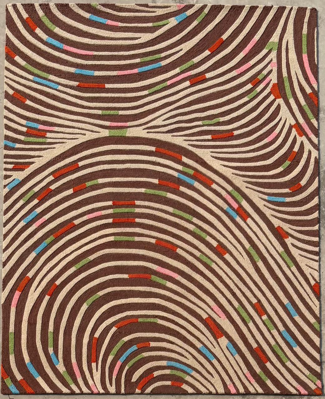 Hand Tufted New Zealand Wool + Fine Wool Rugs in Beige/Brown Color