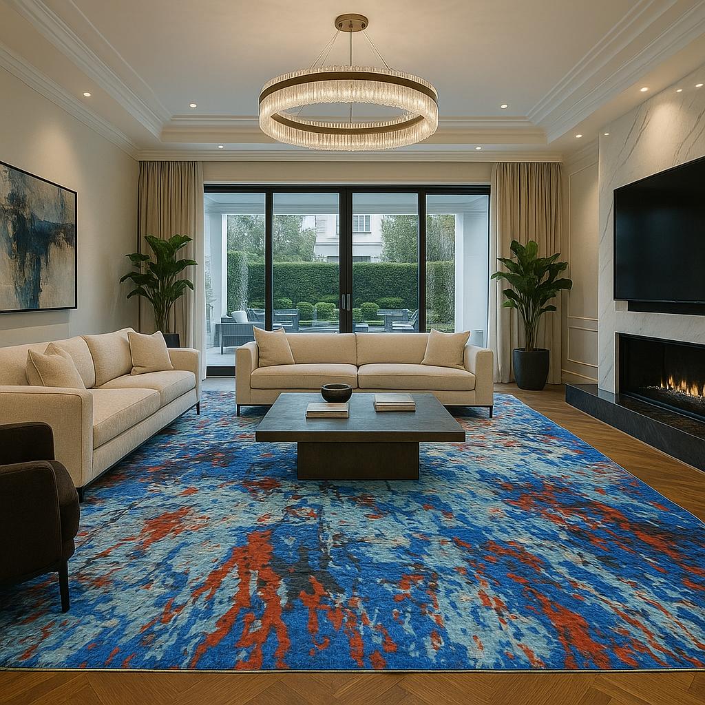 Hand Knotted Textured Rugs 10ft x 6ft
