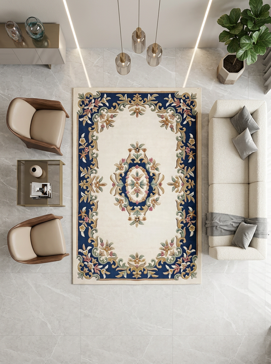 Classic Aubusson Royal Floral Palette