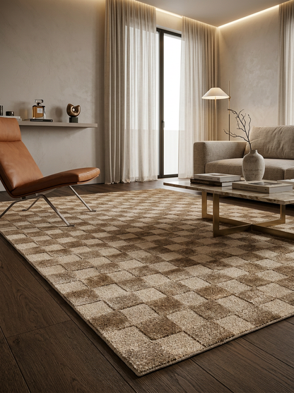 Hand Tufted 100% Viscose Rugs in Beige Color