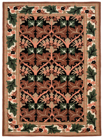 Hand Tufted New Zealand Wool Rugs in Black/Beige Color