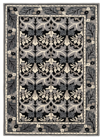Hand Tufted New Zealand Wool Rugs in Grey/Charcoal Color
