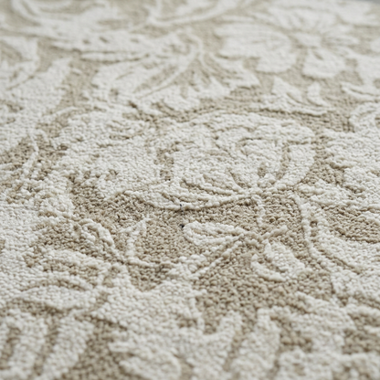 Hand Tufted Fine Wool Rugs in Beige/Ivory Color