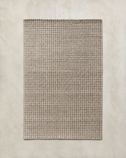 Hand Tufted Fine Wool + Bamboo Rugs in Beige/Brown Color