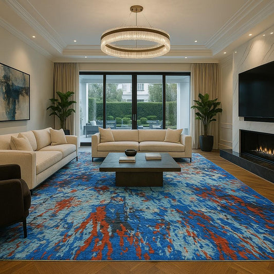 Hand Knotted Textured Rugs 10ft x 6ft